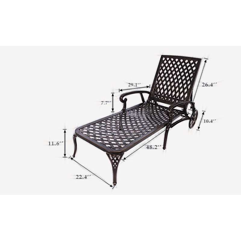 CoolMore New Collection 51B Outdoor Metal Chaise Lounge Set & Reviews